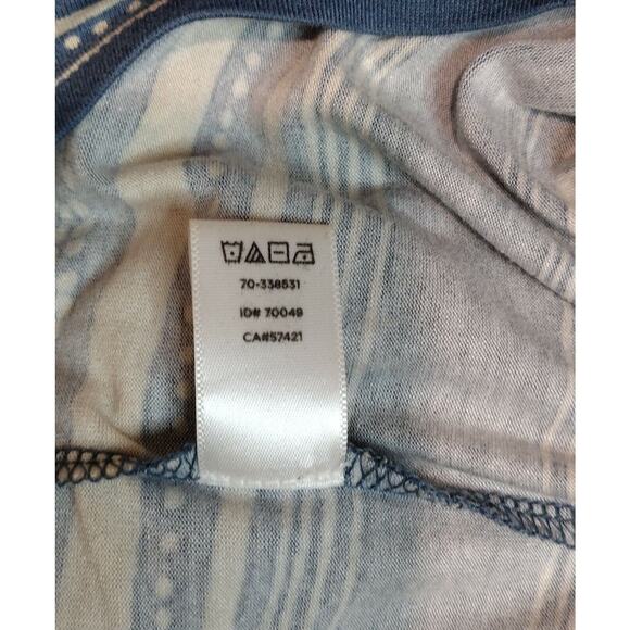 Ann Taylor Loft Petite Tie-Back Striped Tank Dress XXSP Blue Cream - Picture 8 of 8